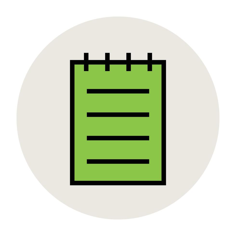 Trendy Notepad Concepts vector
