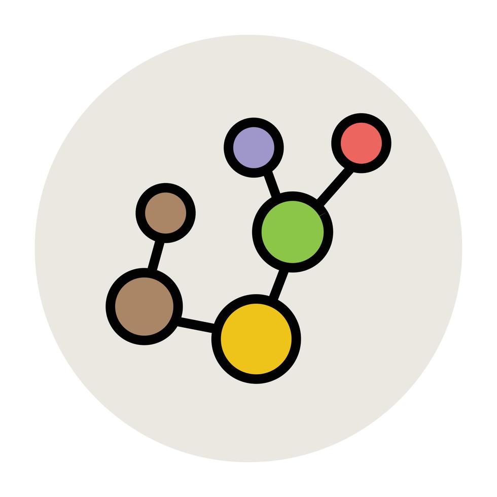 Trendy Molecule Concepts vector