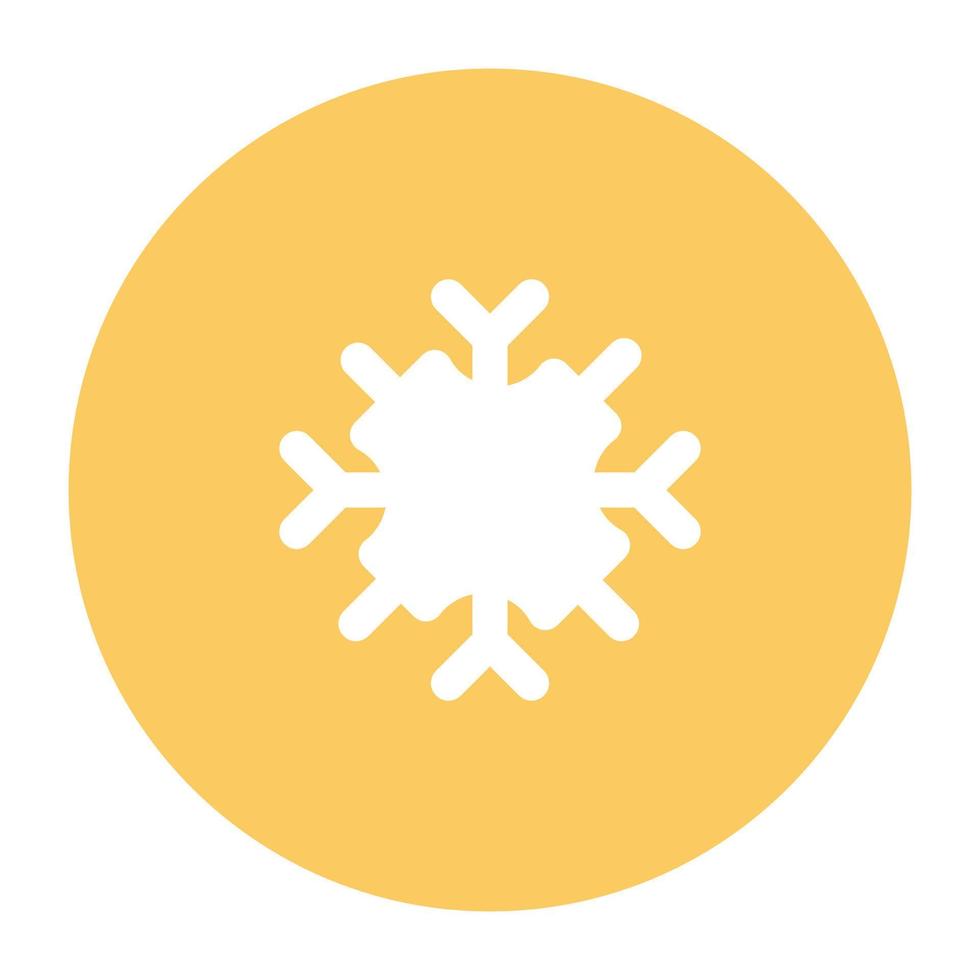 Trendy Crystal Flake vector