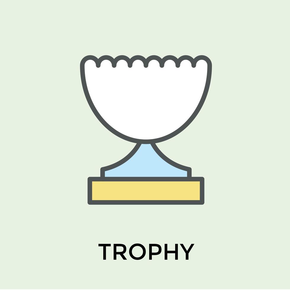 Trendy Trophy Concepts vector