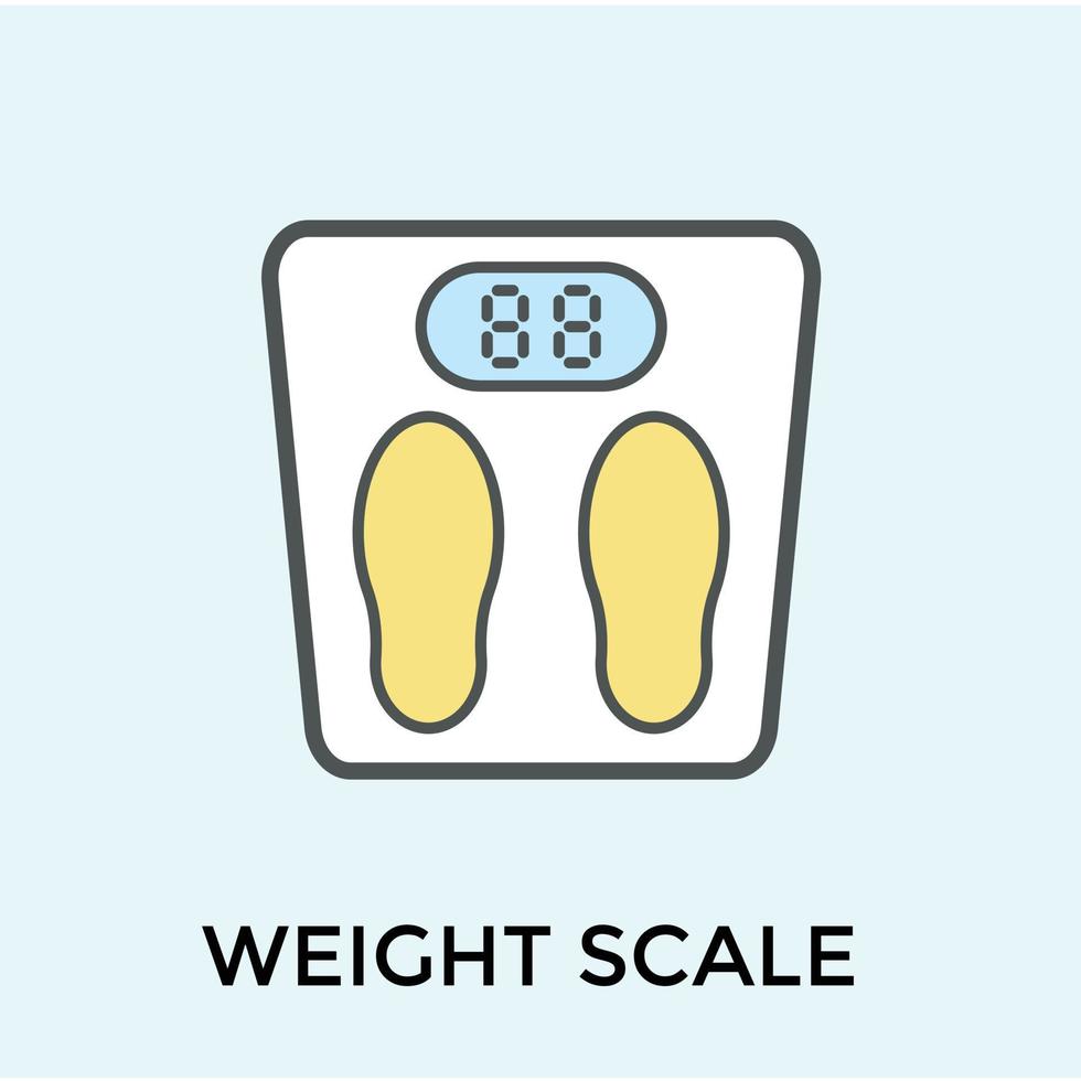 Trendy Weight Scale vector