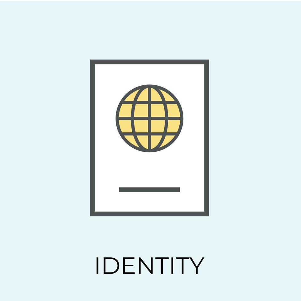 conceptos de pasaporte de moda vector