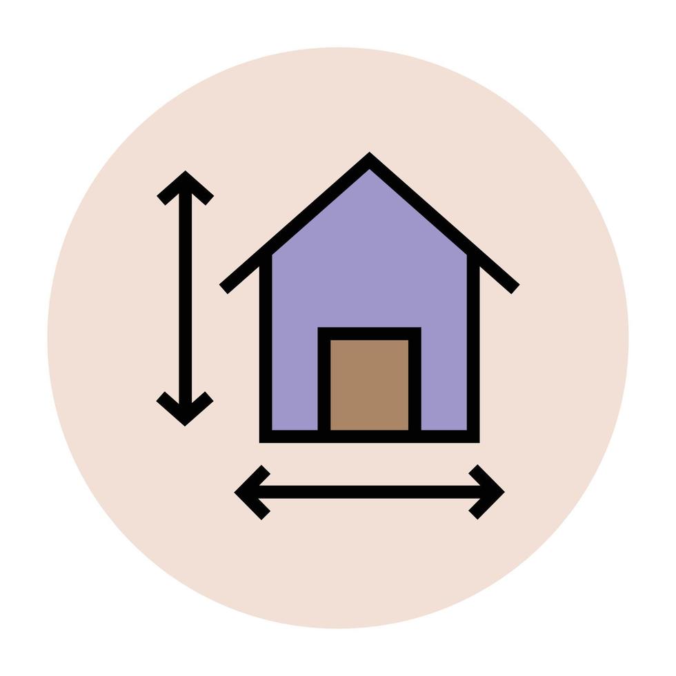 Trendy Home Measurement vector