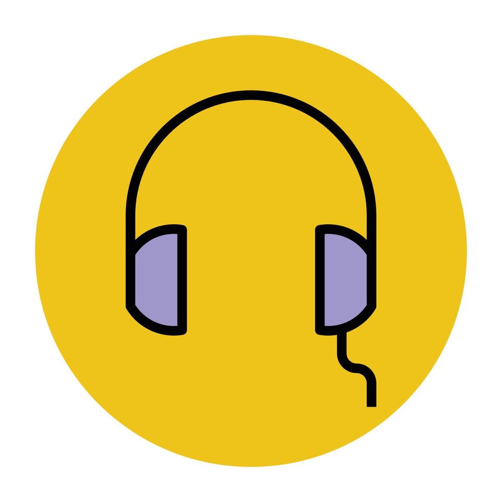 Trendy Headphones Concepts vector