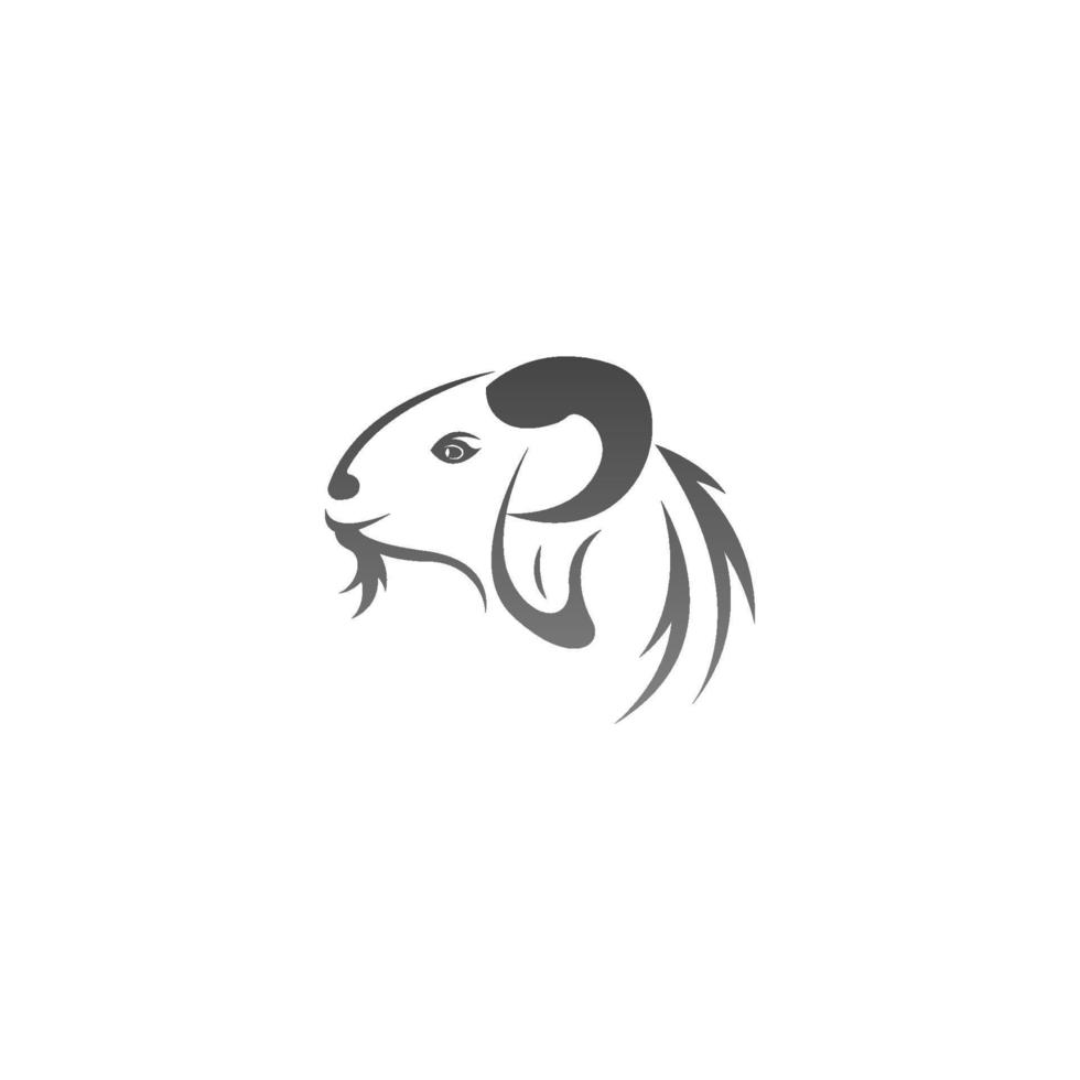 Goat logo icon illustration template vector