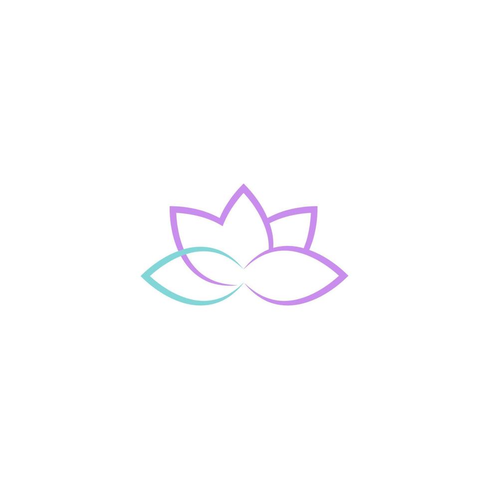 Lotus icon logo design vector