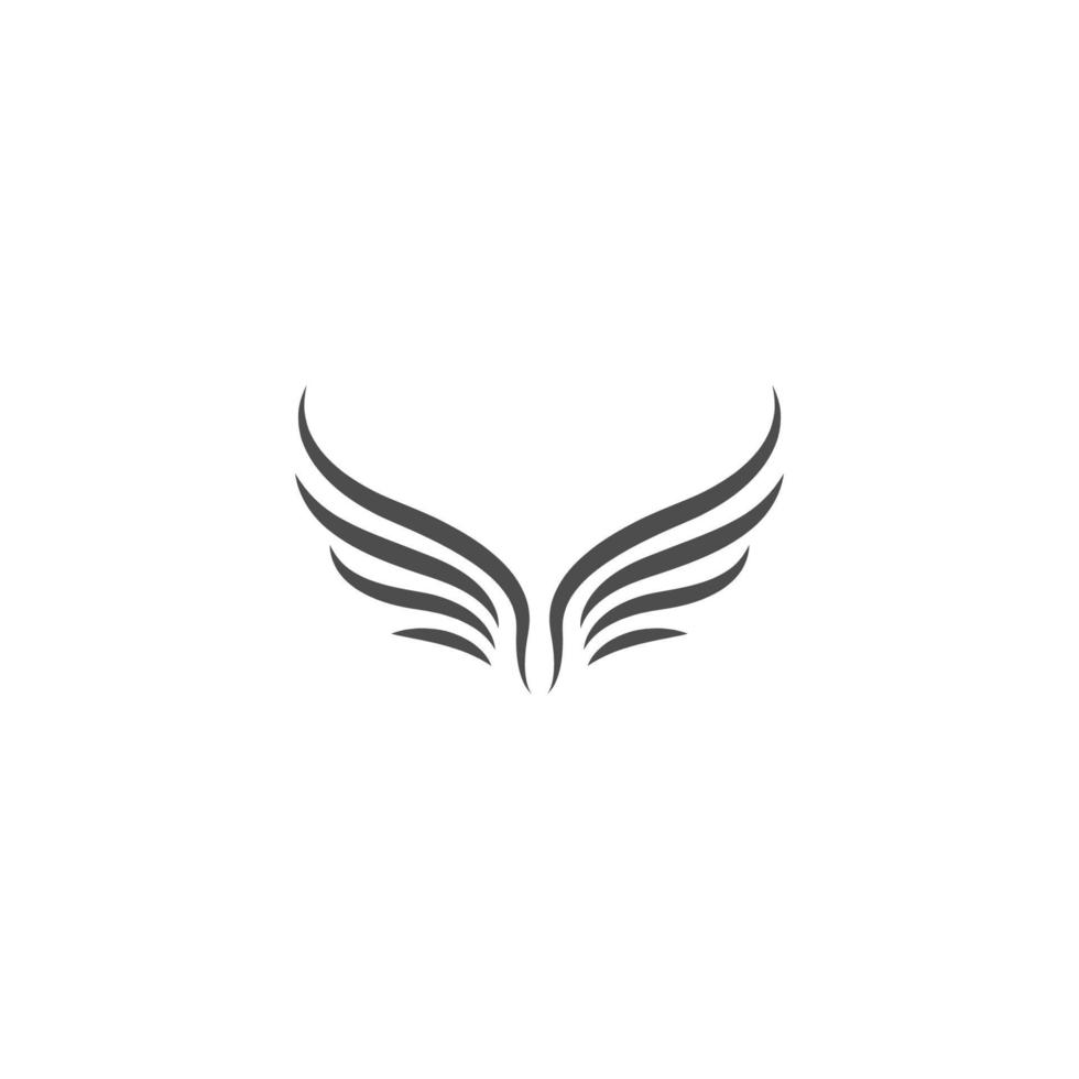 ilustración de icono de logotipo de alas vector