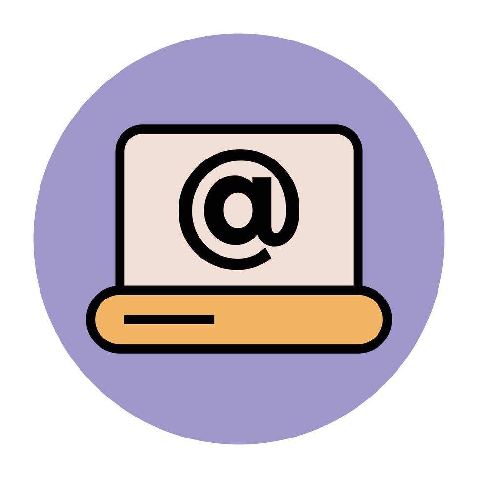 Trendy Laptop Concepts vector