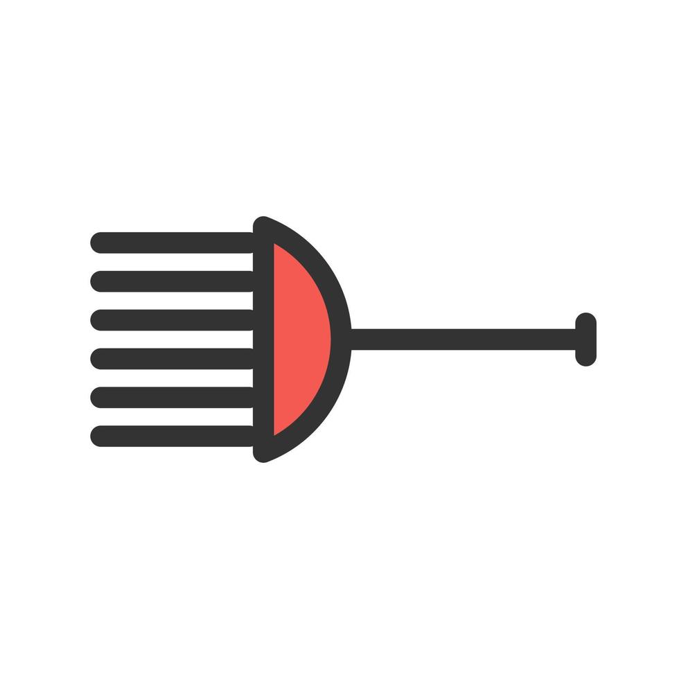 Comb Hair Holder Filled Line Icon vector