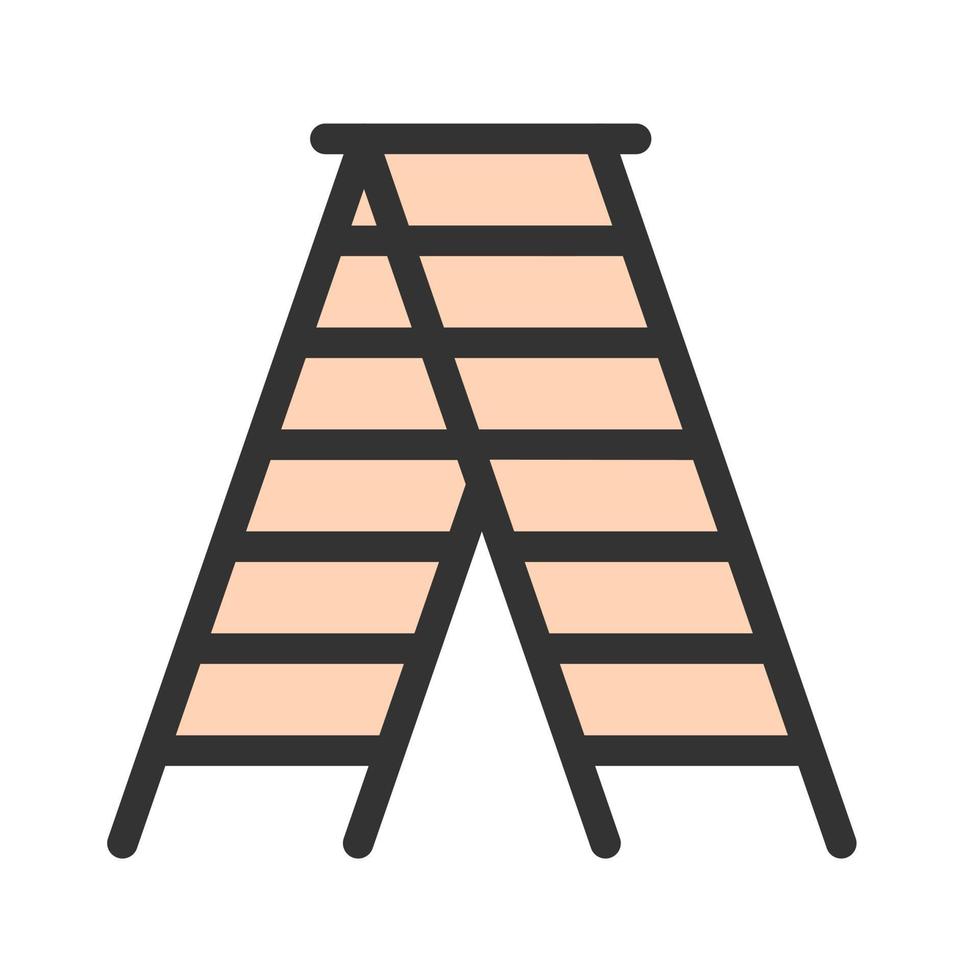 Ladder Filled Line Icon vector