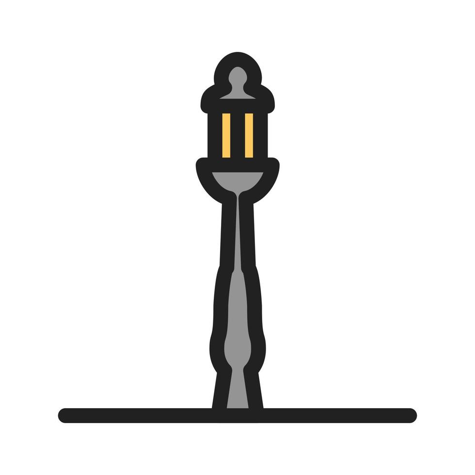 Lamp Post Filled Line Icon vector