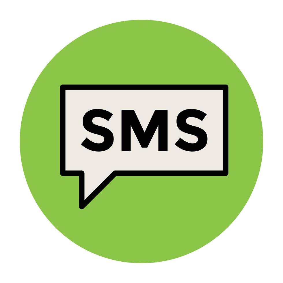 Trendy Sms Concepts vector