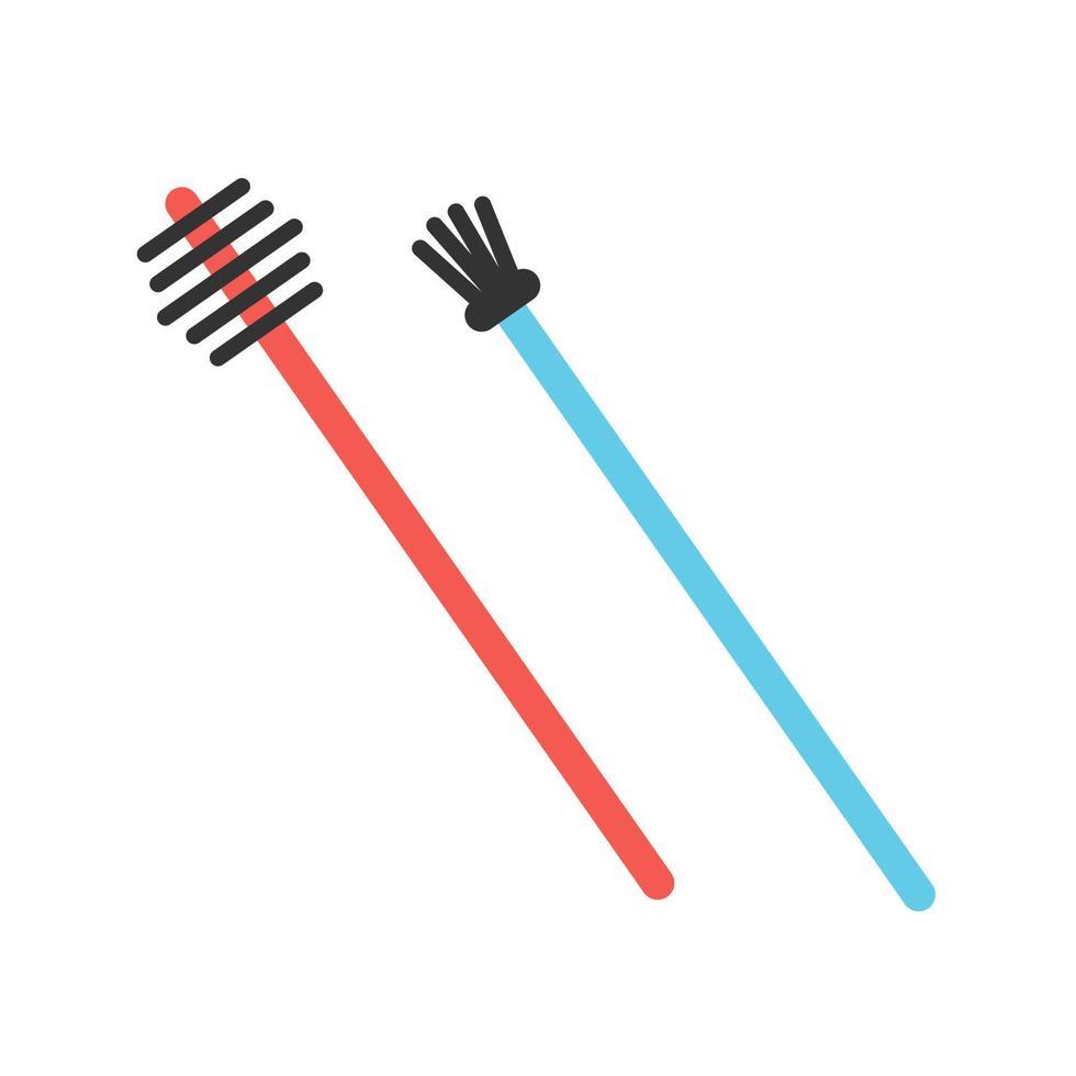 Eyebrow Brush Filled Line Icon vector