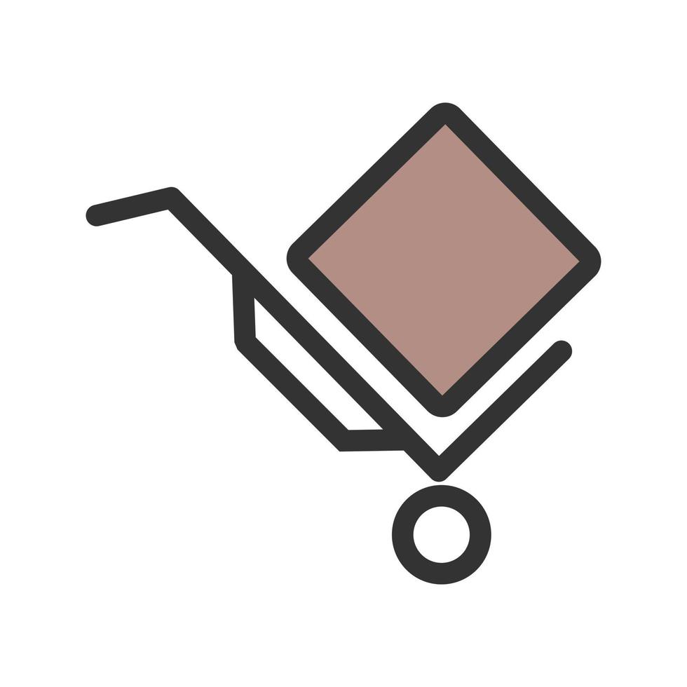 Box Carrier Filled Line Icon vector