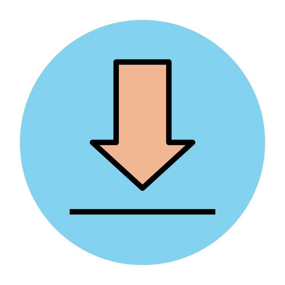 Trendy Download Concepts vector