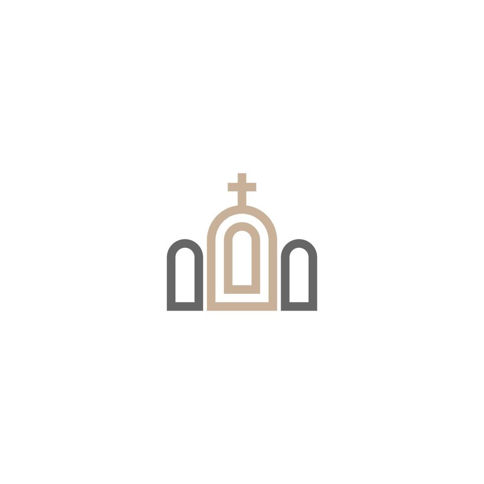 Church syimbol icon illustration vector