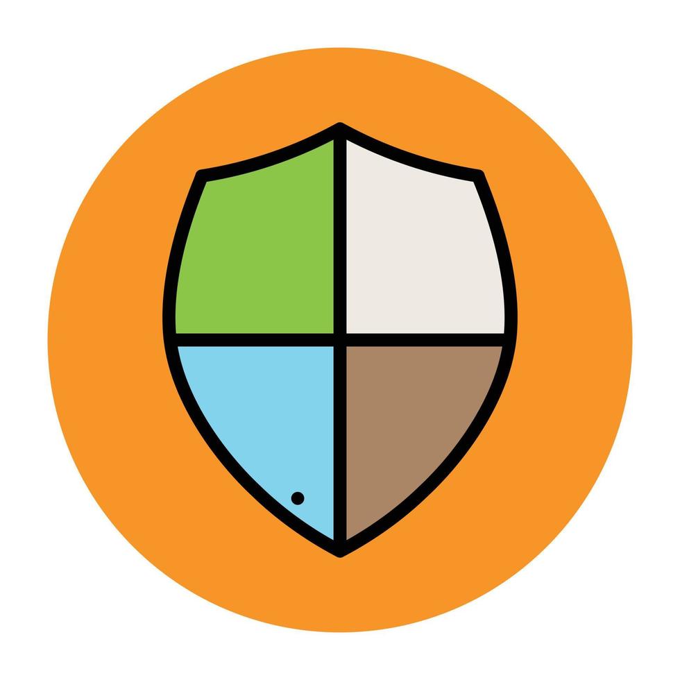 Trendy Shield Concepts vector