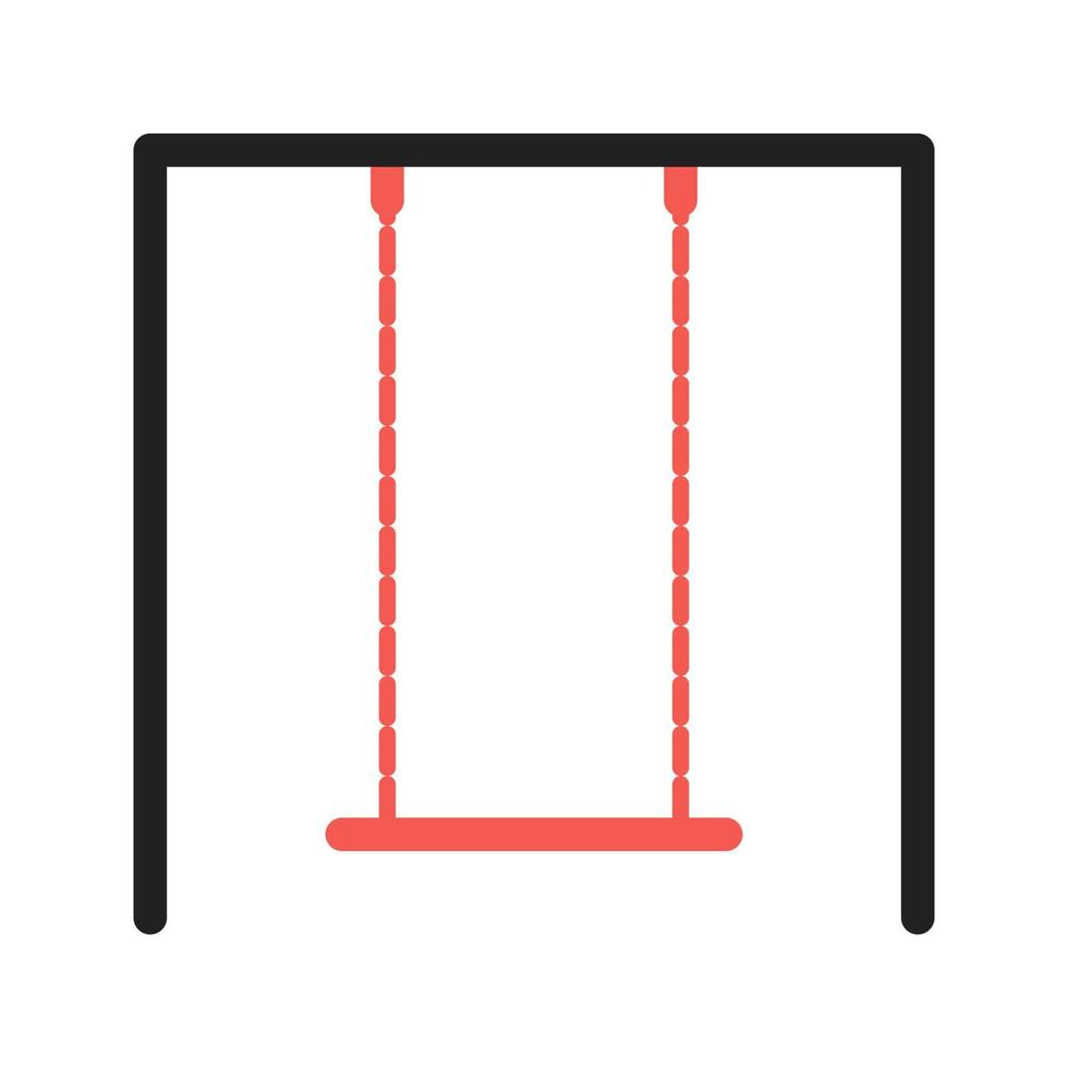 Swings Filled Line Icon vector