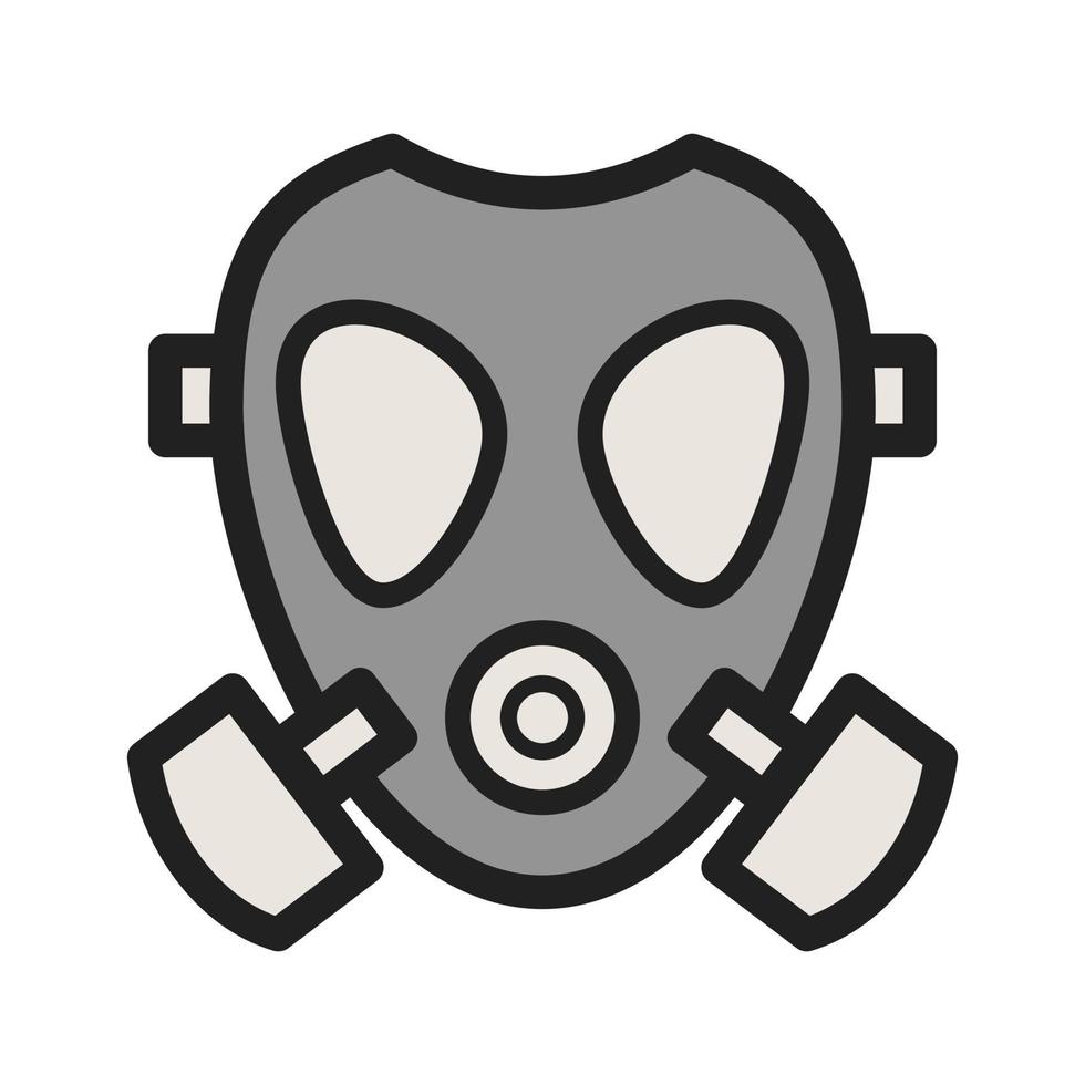 Oxygen Mask Filled Line Icon vector