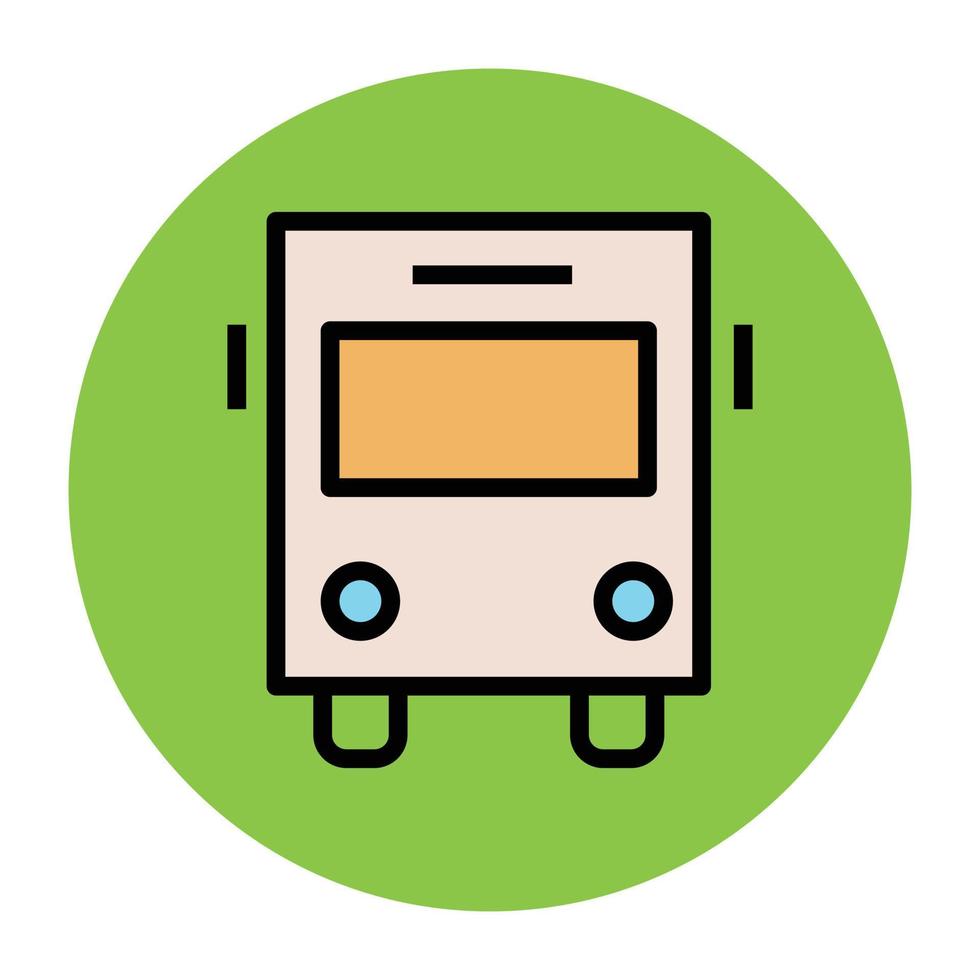 Trendy Bus Concepts vector