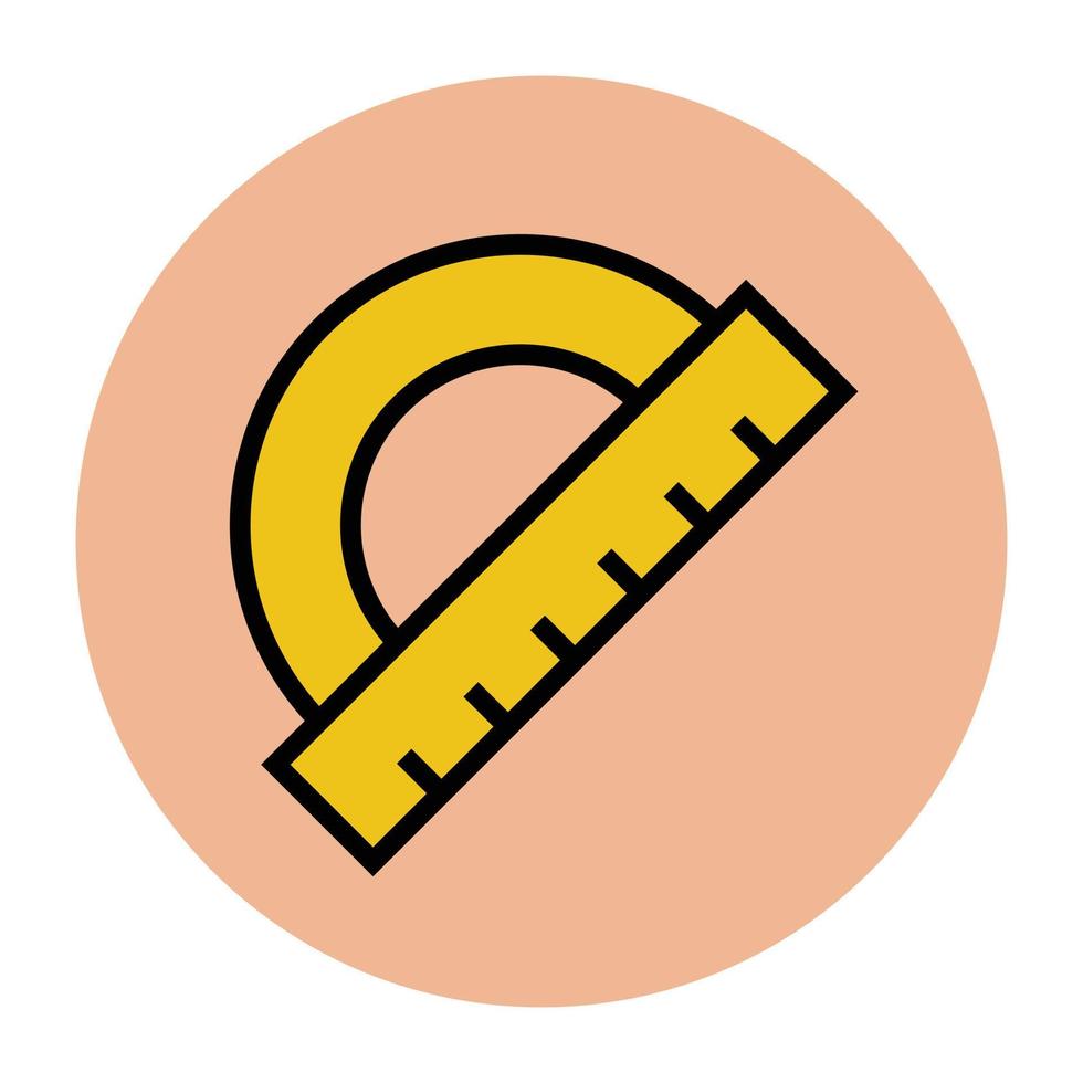 Trendy Protractor Concepts vector