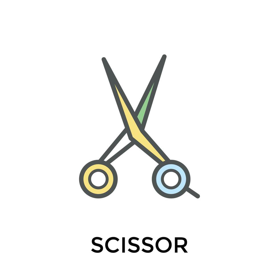 Trendy Scissors Concepts vector