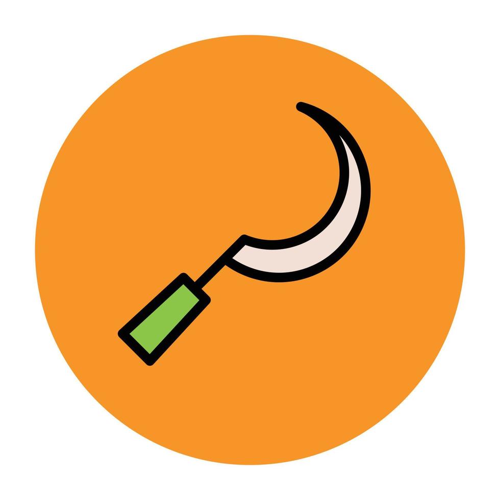 Trendy Sickle Concept vector