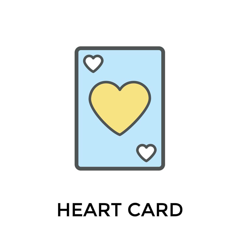 Trendy Heart Card vector