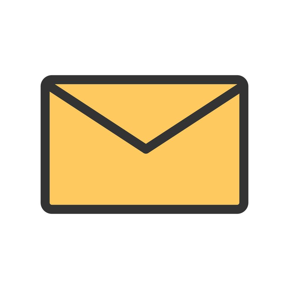 Send message Filled Line Icon vector