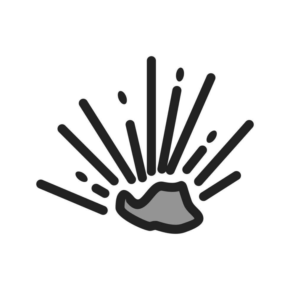 Explosion Filled Line Icon vector