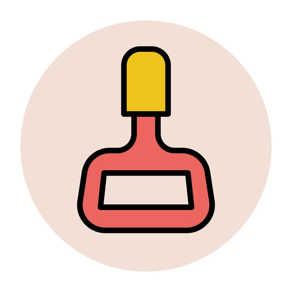 Trendy Nail Polish vector