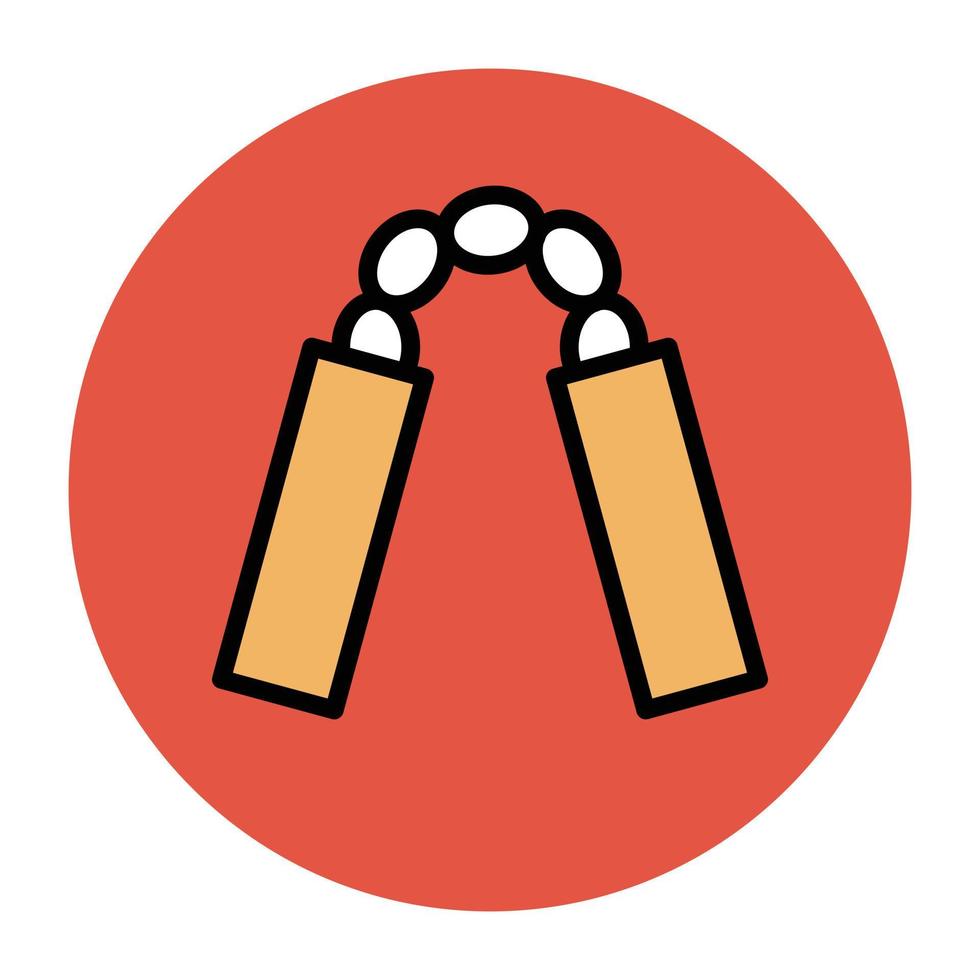Trendy Nunchaku Concepts vector