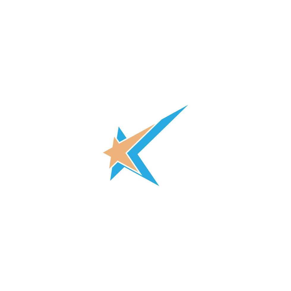 plantilla de ilustración de icono de logotipo de estrella vector