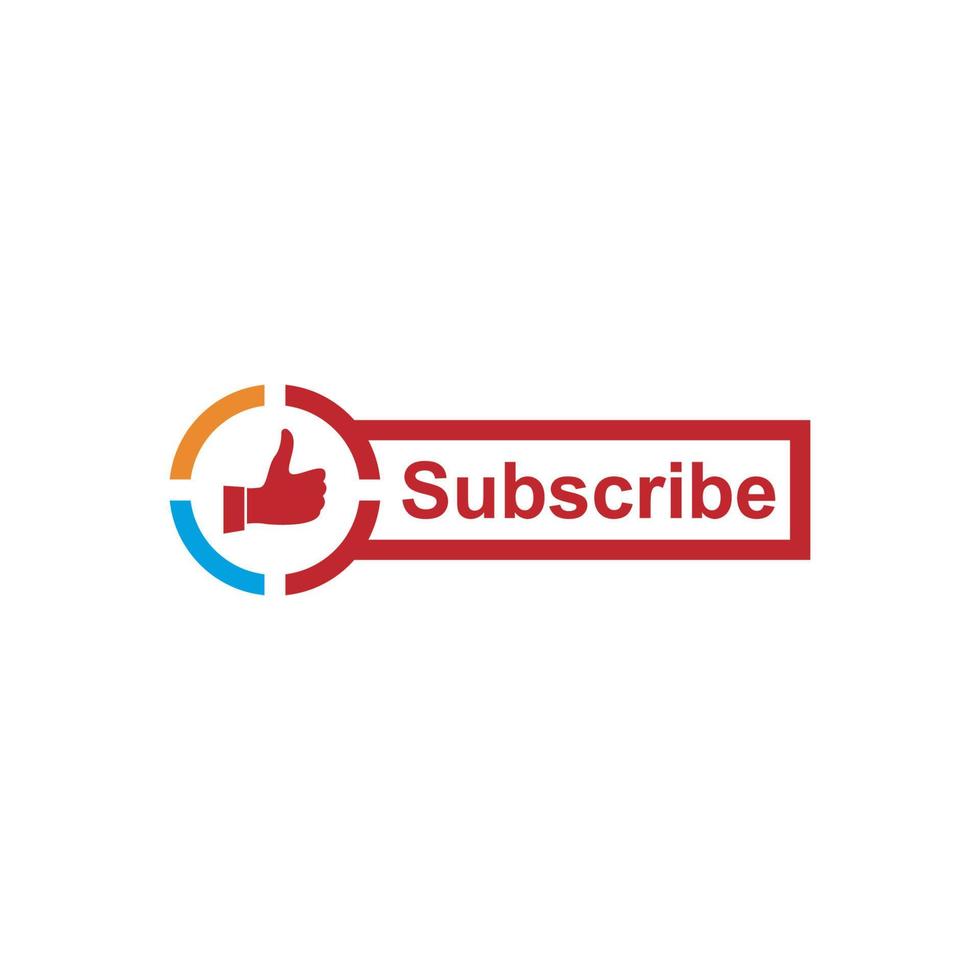 Subscribe icon logo design illustration template vector