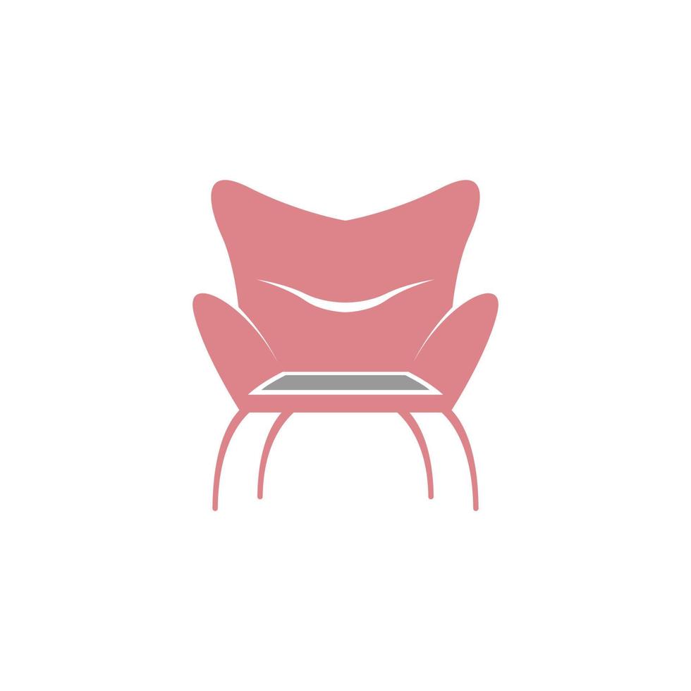 Chair icon flat design illustration template vector