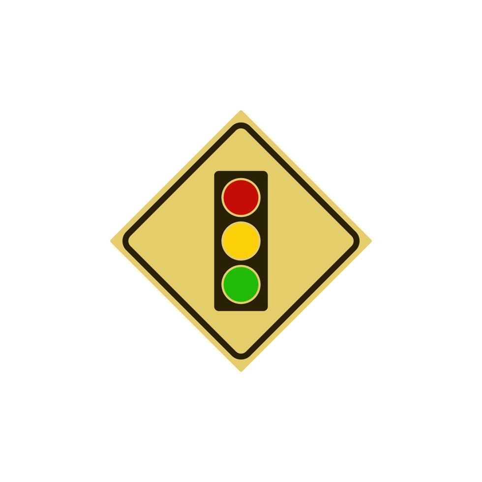 Traffic light icon design illustration template vector