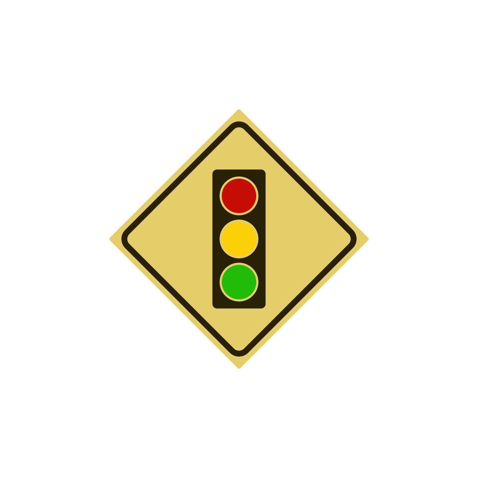 Traffic light icon design illustration template vector