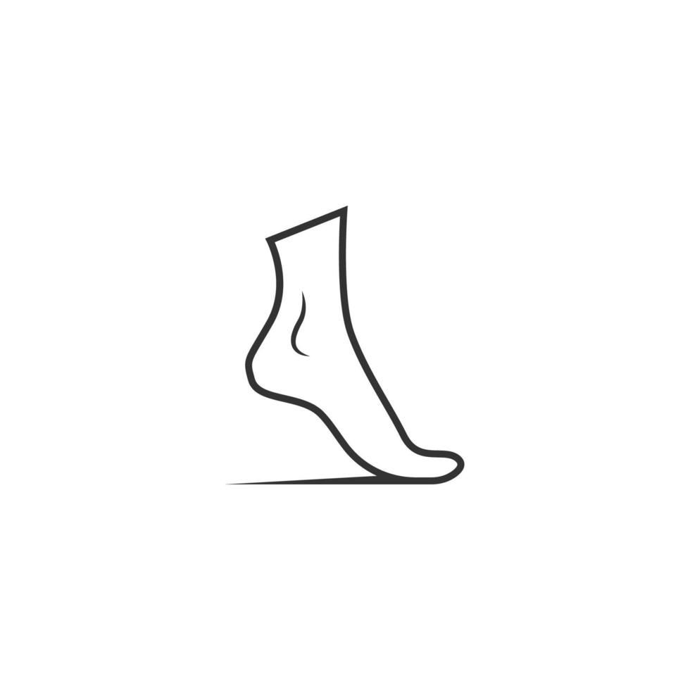 Foot, footprint icon logo template vector