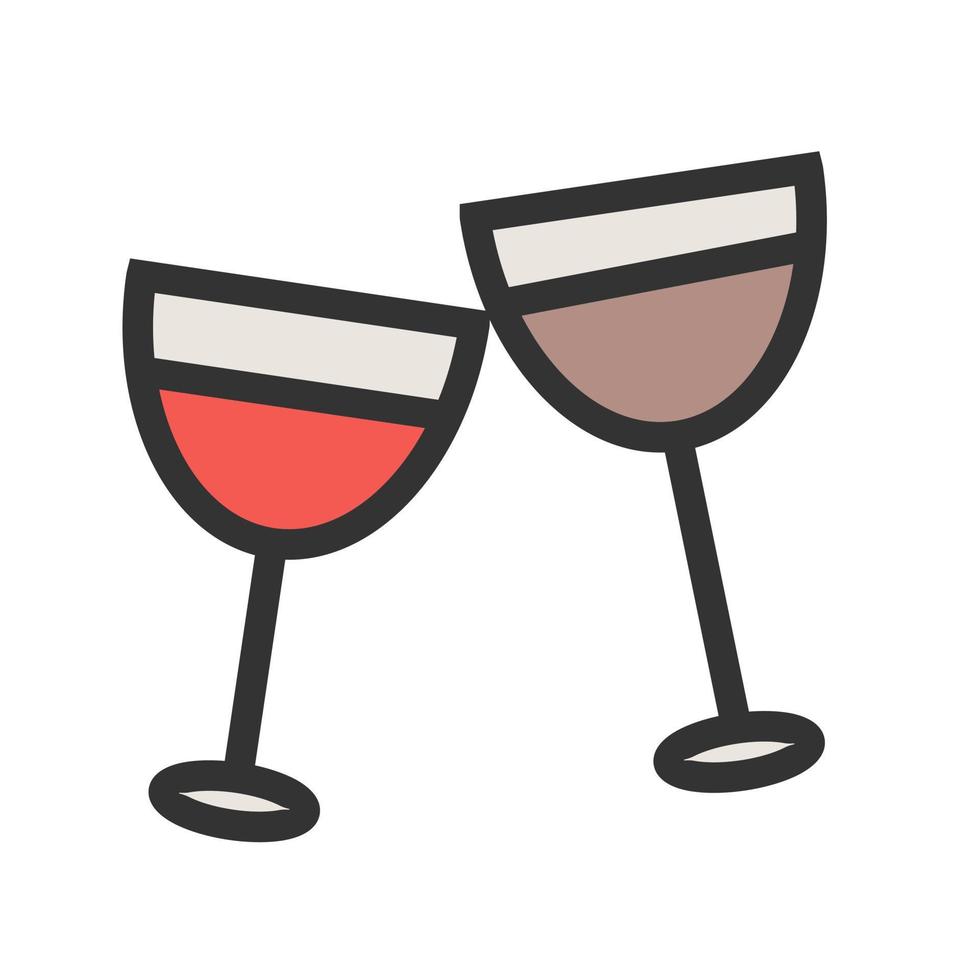 Drinks Filled Line Icon vector