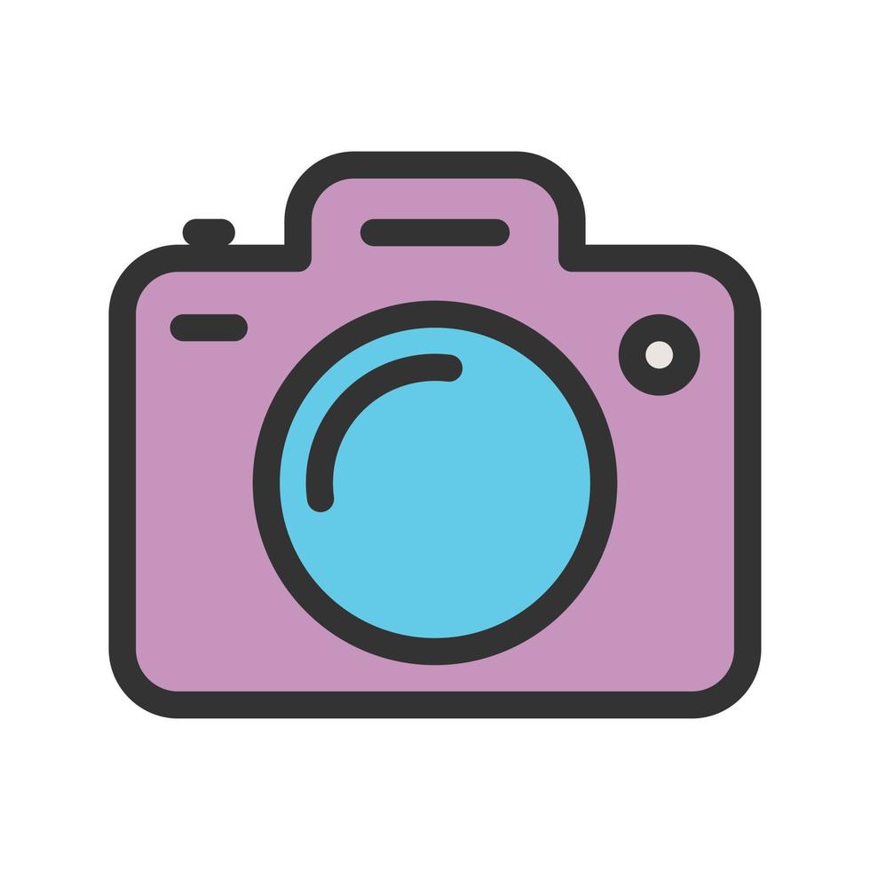 Camera Filled Line Icon vector