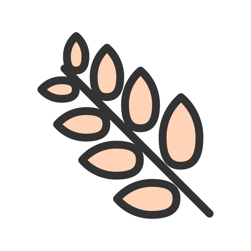 Wheat Filled Line Icon vector