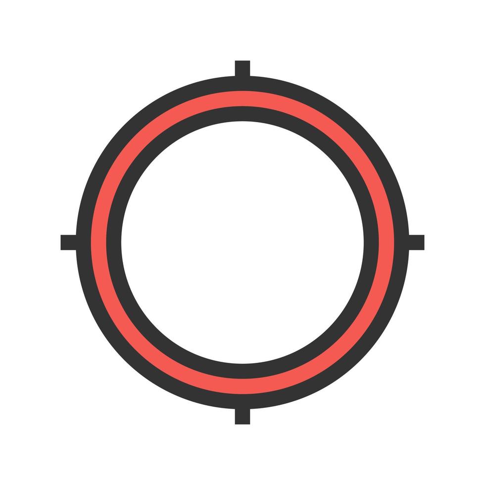Location Access Filled Line Icon vector