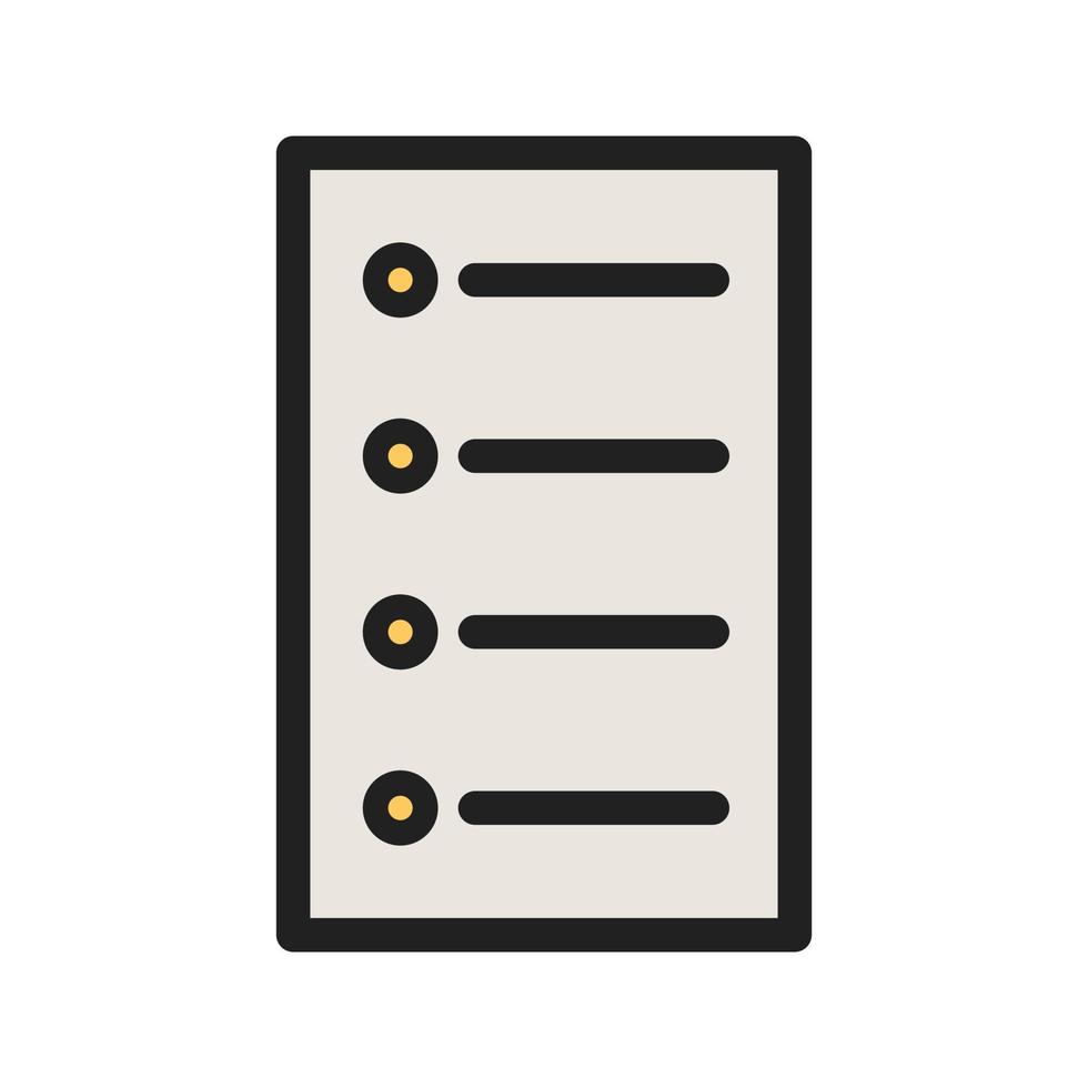 Menu Filled Line Icon vector