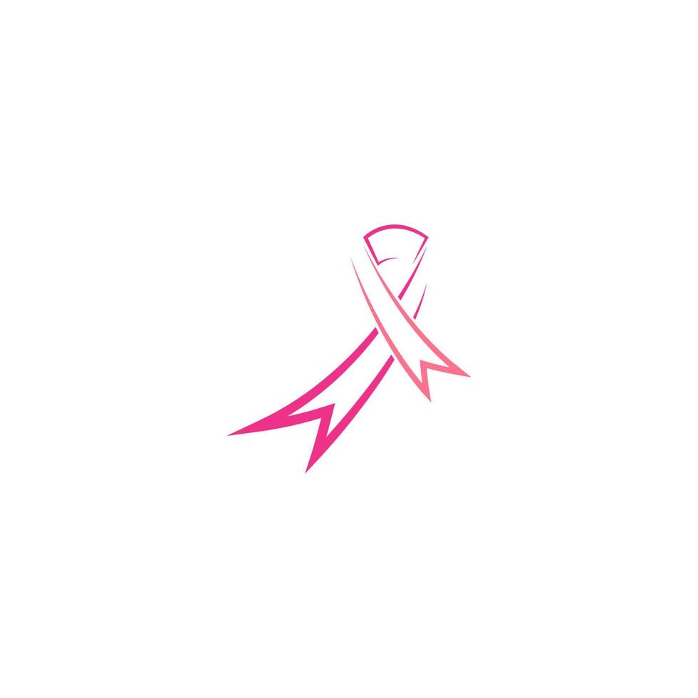 icono de ilustración de cinta de cáncer de mama vector