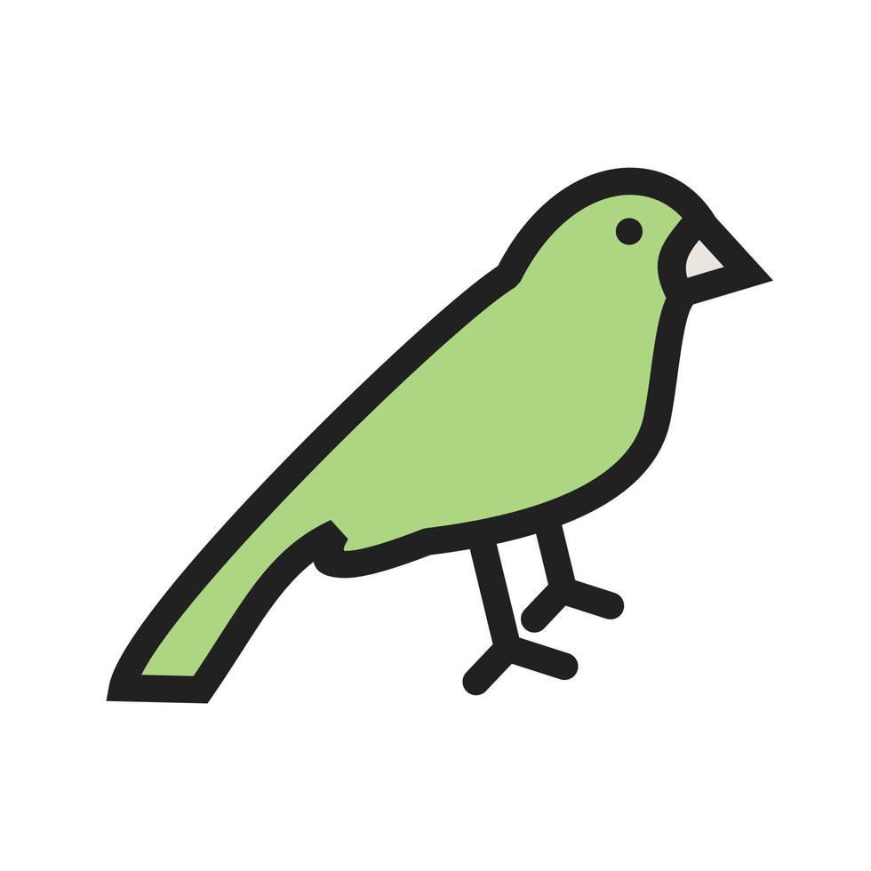 Sparrow Filled Line Icon vector