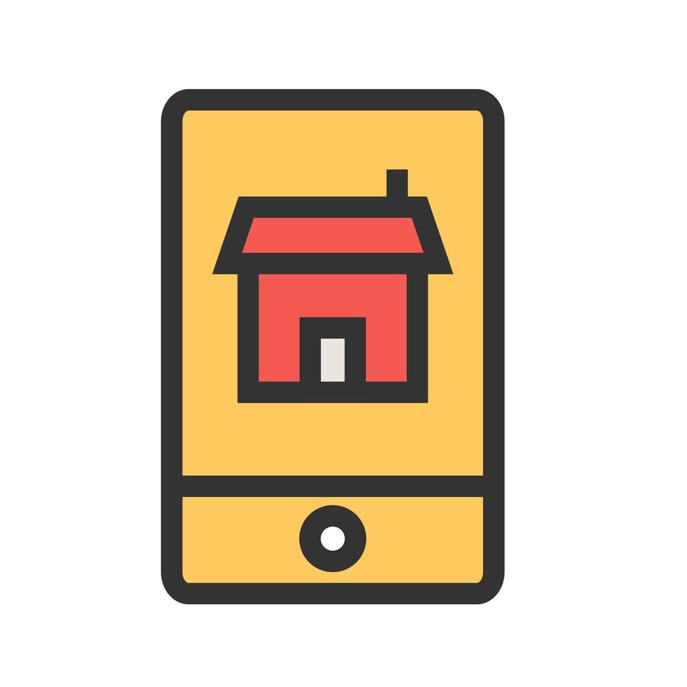 Mobile Housing I Filled Line Icon vector