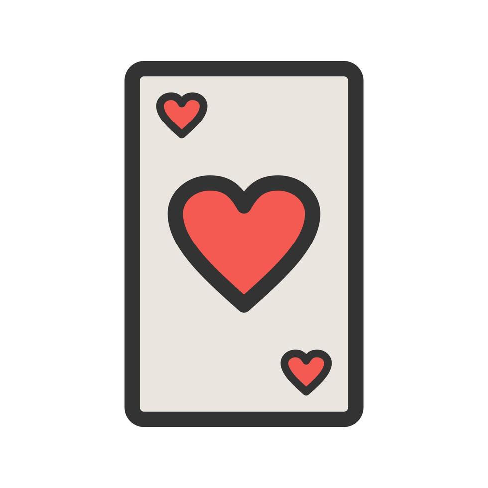 Card I Filled Line Icon vector
