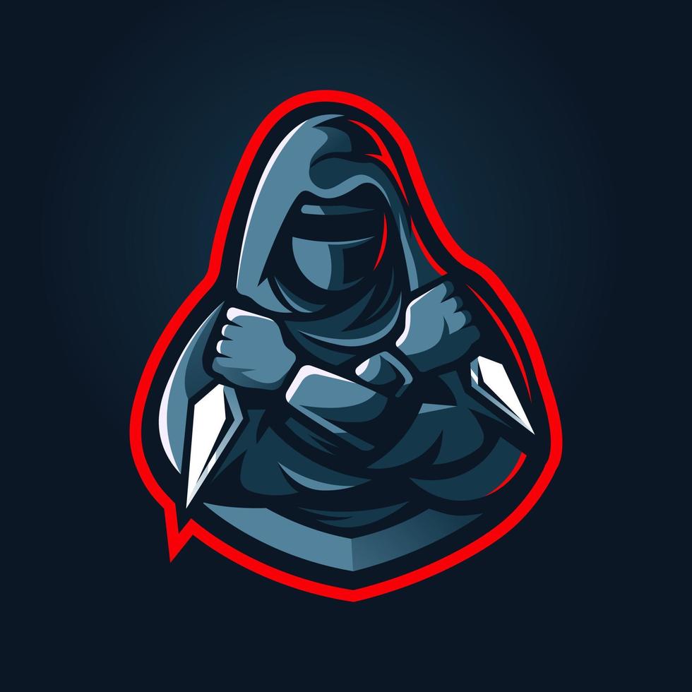 logotipo de ninja esport vector