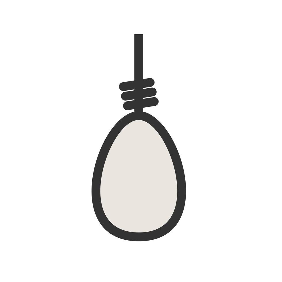 Noose Filled Line Icon vector