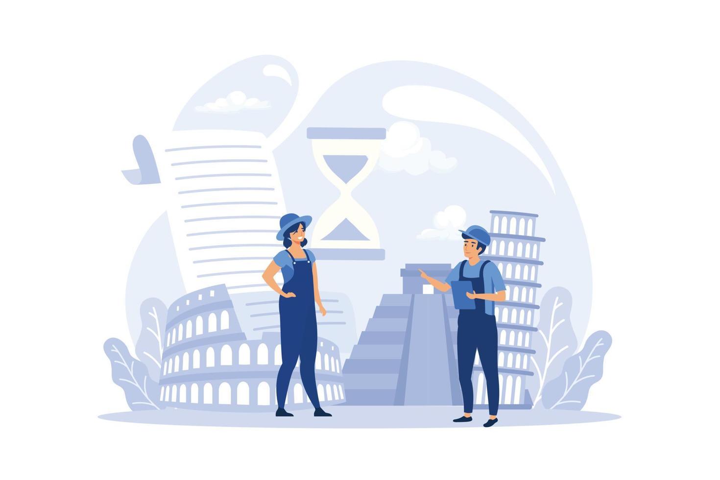 History lesson illustration vector